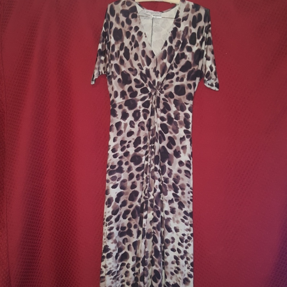 Maxi dress with matching shawl